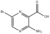 3-Amino-6-bromopyrazine-2-carboxylic acid Structure