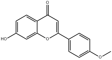 7-HYDROXY-4'-METHOXYFLAVONE Struktur