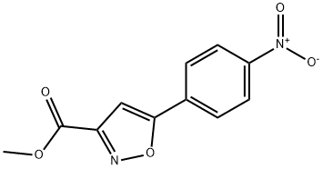 3-(4-NITRO-PHENYL)-ISOXAZOLE-5-CARBOXYLIC ACID METHYL ESTER Struktur