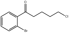 1-(2-BROMOPHENYL)-5-CHLORO-1-OXOPENTANE Struktur