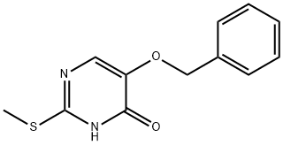 5-(Benzyloxy)-2-(Methylthio)-4-pyriMidinol Struktur