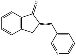 2-(3-Pyridylmethylene)-1-indanone Struktur