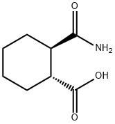 (R,R)-2-Carbamoylcyclohexanecarboxylic acid Struktur