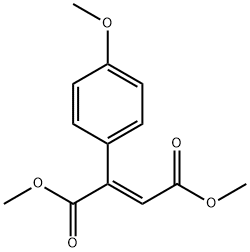 2-Butenedioic acid, 2-(4-Methoxyphenyl)-, 1,4-diMethyl ester, (2E)- Struktur