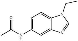 Acetamide, N-(1-ethyl-1H-benzimidazol-5-yl)- (9CI) Struktur