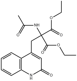 [(2-Oxo-1,2-dihydroquinolin-4-yl)methyl](acetylamino)malonic acid diethyl ester