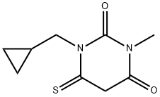 2,4(1H,3H)-Pyrimidinedione,  1-(cyclopropylmethyl)dihydro-3-methyl-6-thioxo- Struktur