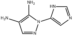 1H-Pyrazole-4,5-diamine,  1-(1H-imidazol-4-yl)-  (9CI) Struktur