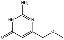 4(1H)-Pyrimidinone, 2-amino-6-(methoxymethyl)- (9CI) Struktur