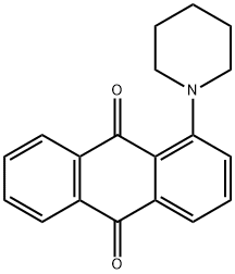 1-piperidinoanthraquinone Struktur