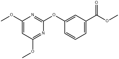 3-[(4,6-DIMETHOXYPYRIMIDIN-2-YL)OXY]BENZOIC ACID, METHYL ESTER Struktur