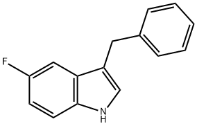 3-benzyl-5-fluoro-1H-indole Struktur