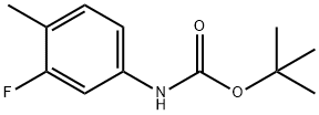 TERT-BUTYL 3-FLUORO-4-METHYLPHENYLCARBAMATE Struktur