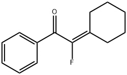 Ethanone, 2-cyclohexylidene-2-fluoro-1-phenyl- (9CI) Struktur