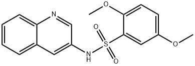 BenzenesulfonaMide, 2,5-diMethoxy-N-3-quinolinyl- Struktur