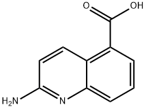 5-Quinolinecarboxylicacid,2-amino-(9CI) Struktur