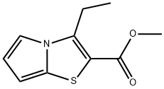 Pyrrolo[2,1-b]thiazole-2-carboxylic acid, 3-ethyl-, methyl ester (9CI) Struktur