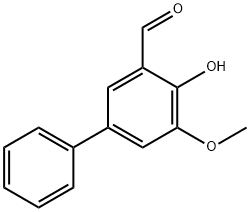 4-hydroxy-5-methoxy-1,1'-biphenyl-3-carbaldehyde Struktur