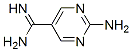 5-Pyrimidinecarboximidamide, 2-amino- (9CI) Struktur