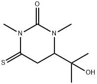 2(1H)-Pyrimidinone,  tetrahydro-4-(1-hydroxy-1-methylethyl)-1,3-dimethyl-6-thioxo- Struktur