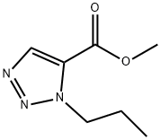 1H-1,2,3-Triazole-5-carboxylicacid,1-propyl-,methylester(9CI) Struktur