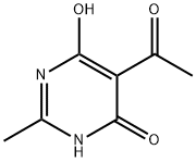 4(1H)-Pyrimidinone, 5-acetyl-6-hydroxy-2-methyl- (9CI) Struktur