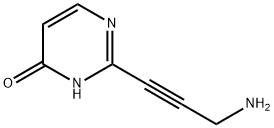 4(1H)-Pyrimidinone, 2-(3-amino-1-propynyl)- (9CI) Struktur