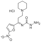 1-(5-NITRO-2-FURYL)-3-PIPERIDINO-PROPAN-1-ONE-SEMICARBAZONEHYDROCHLORIDE Struktur