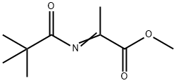 Propanoic  acid,  2-[(2,2-dimethyl-1-oxopropyl)imino]-,  methyl  ester Struktur