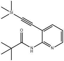 2,2-DIMETHYL-N-(3-TRIMETHYLSILANYLETHYNYL-PYRIDIN-2-YL)-PROPIONAMIDE Struktur