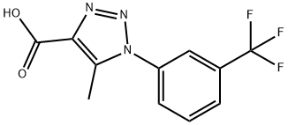 5-甲基-1-[3-(三氟甲基)苯基]-1H-1,2,3-三唑-4-甲酸, 499771-21-0, 結(jié)構(gòu)式