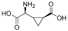 Cyclopropaneacetic acid, alpha-amino-2-carboxy-, (alphaS,2S)- (9CI) Struktur