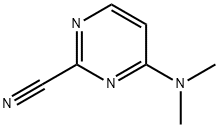 2-Pyrimidinecarbonitrile, 4-(dimethylamino)- (9CI) Struktur