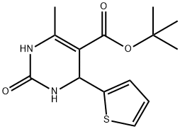 5-Pyrimidinecarboxylicacid,1,2,3,4-tetrahydro-6-methyl-2-oxo-4-(2-thienyl)-,1,1-dimethylethylester(9CI) Struktur