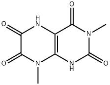 2,4,6,7(1H,3H)-Pteridinetetrone,  5,8-dihydro-3,8-dimethyl- Struktur