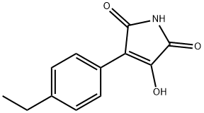 1H-Pyrrole-2,5-dione, 3-(4-ethylphenyl)-4-hydroxy- (9CI) Struktur