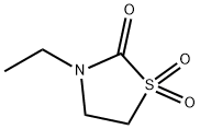 2-Thiazolidinone,3-ethyl-,1,1-dioxide(9CI) Struktur