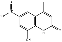 2(1H)-Quinolinone, 8-hydroxy-4-methyl-6-nitro- (9CI) Struktur