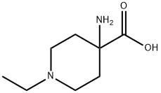 4-Amino-1-ethyl-4-piperidinecarboxylic acid Struktur