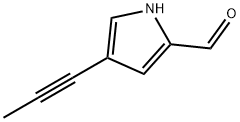 1H-Pyrrole-2-carboxaldehyde, 4-(1-propynyl)- (9CI) Struktur