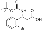 BOC-(R)-3-AMINO-3-(2-BROMO-PHENYL)-PROPIONIC ACID Struktur