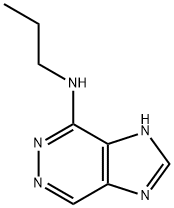 1H-Imidazo[4,5-d]pyridazin-4-amine,  N-propyl-  (9CI) Struktur