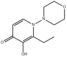 4(1H)-Pyridinone, 2-ethyl-3-hydroxy-1-(4-morpholinyl)- (9CI) Struktur