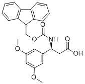 FMOC-(S)-3-AMINO-3-(3,5-DIMETHOXY-PHENYL)-PROPIONIC ACID Struktur