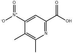 2-Pyridinecarboxylicacid,5,6-dimethyl-4-nitro-(9CI) Struktur