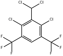 2,6-DICHLORO-3,5-BIS(TRIFLUOROMETHYL)BENZAL CHLORIDE Struktur