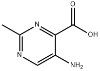 4-Pyrimidinecarboxylicacid,5-amino-2-methyl-(9CI) Struktur