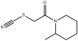 Thiocyanic acid, 2-(2-methyl-1-piperidinyl)-2-oxoethyl ester (9CI) Struktur