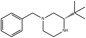 (S)-1-benzyl-3-tert-butylpiperazine Struktur