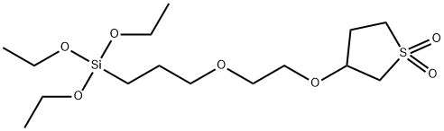 (2-TRIETHOXYSILYLPROPOXY)ETHOXYSULFOLANE Struktur